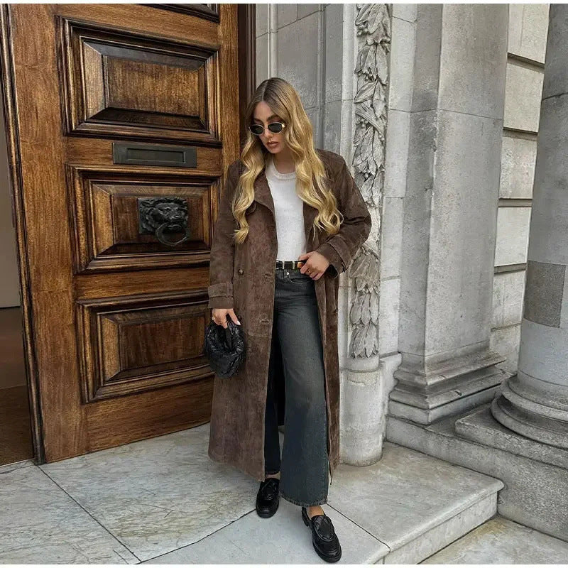 Płaszcz Trencz Damski Stylowa Casualowa Elegancka