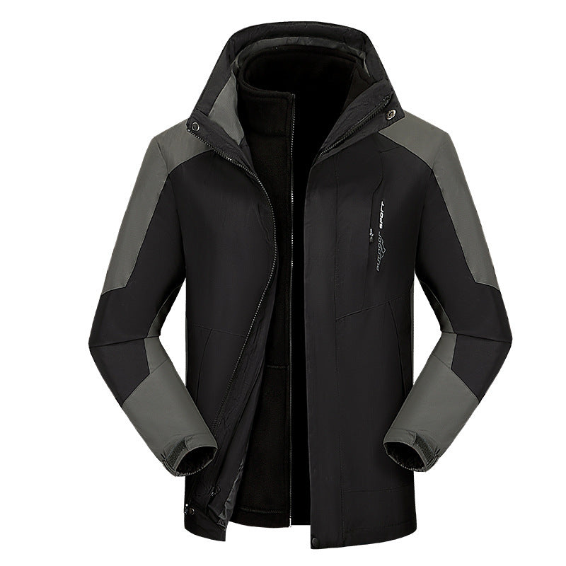 Damska versatile outdoor kurtka z removable polarowa inner kurtka i windproof softshellowa outer Lumaza