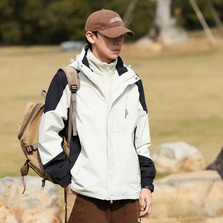 Damska two-layer softshellowa outdoor kurtka z removable polarowa inner layer i hood Lumaza