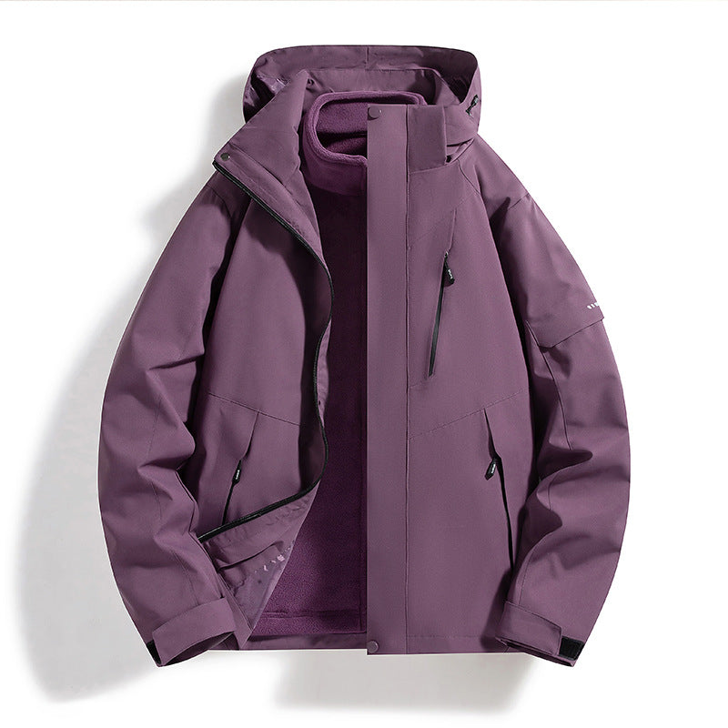 Damska weatherproof softshellowa ski kurtka z polarowa lining i hood Lumaza