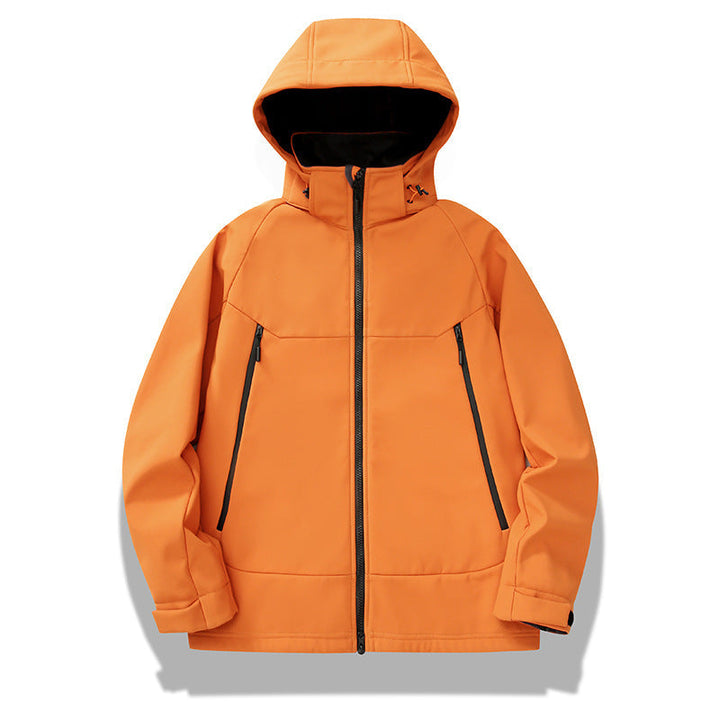 Męski technical kurtka softshell z kaptur, welded szwy i ergonomic raglan rękawy