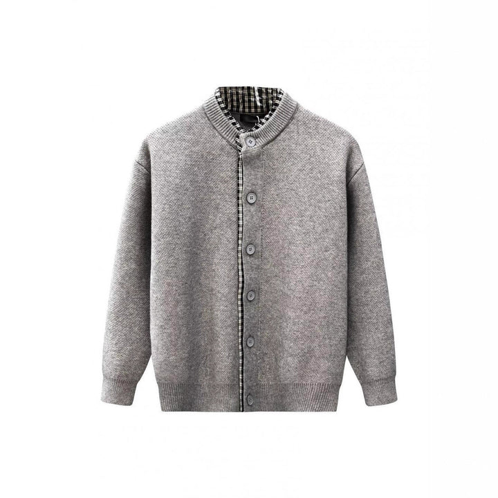 Męska Sweter Kurtka z Stójka