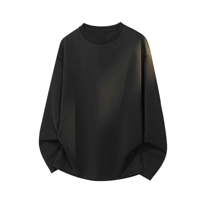 Męska Stylowy Bluza z Wyrazisty Structure Wzór