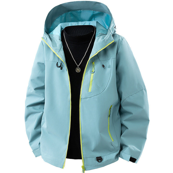 Męska Technical kurtka softshell outdoorowy z kapturem water- i wiatroszczelna membrana sealed zamkiems