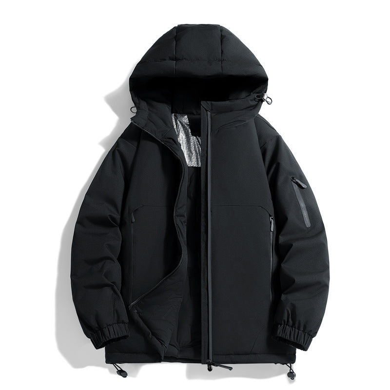 Unisex Warmer wodoodporna pikowana parka z technical hood Lumaza