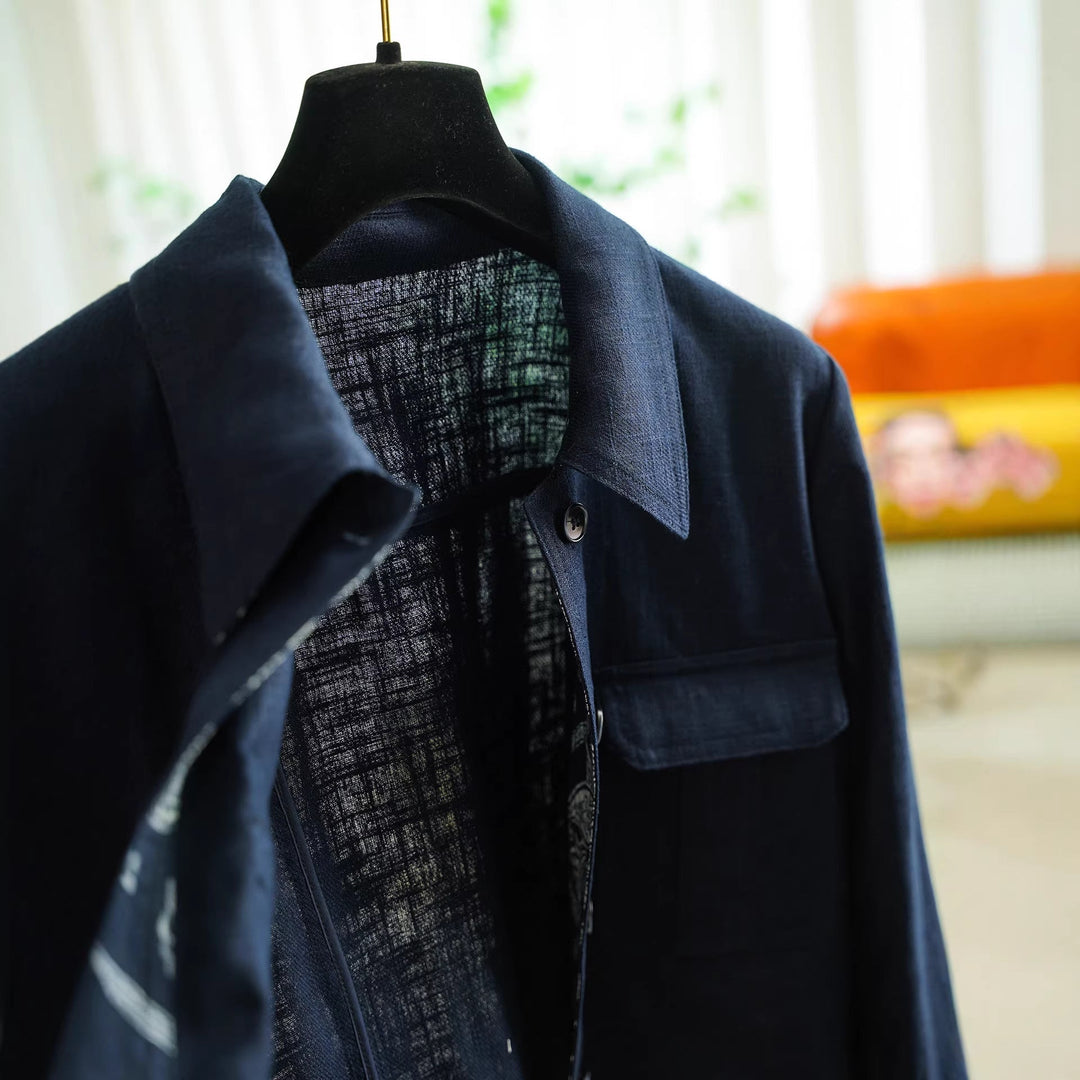 Damska Fashionable Cotton kurtka z Asymmetrical kołnierzem Lumaza