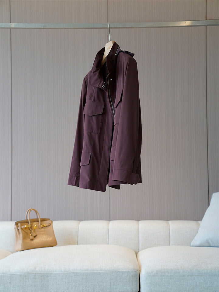 Damska Stylish Transitional kurtka z Practical kieszeniami Lumaza
