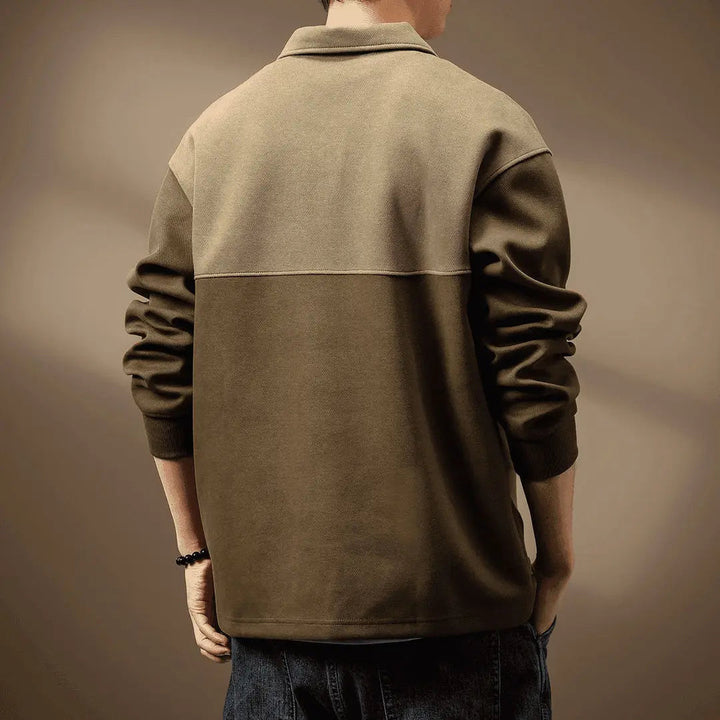 Męska Stylowy Bluza z Zamek