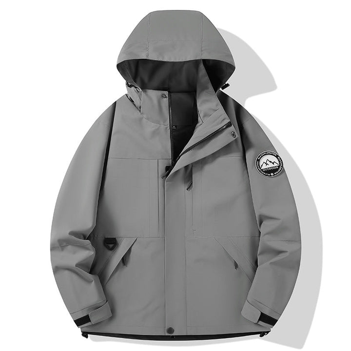 Damska wodoodporna hardshell outdoor kurtka z kapturem i multifunction kieszeniami Lumaza
