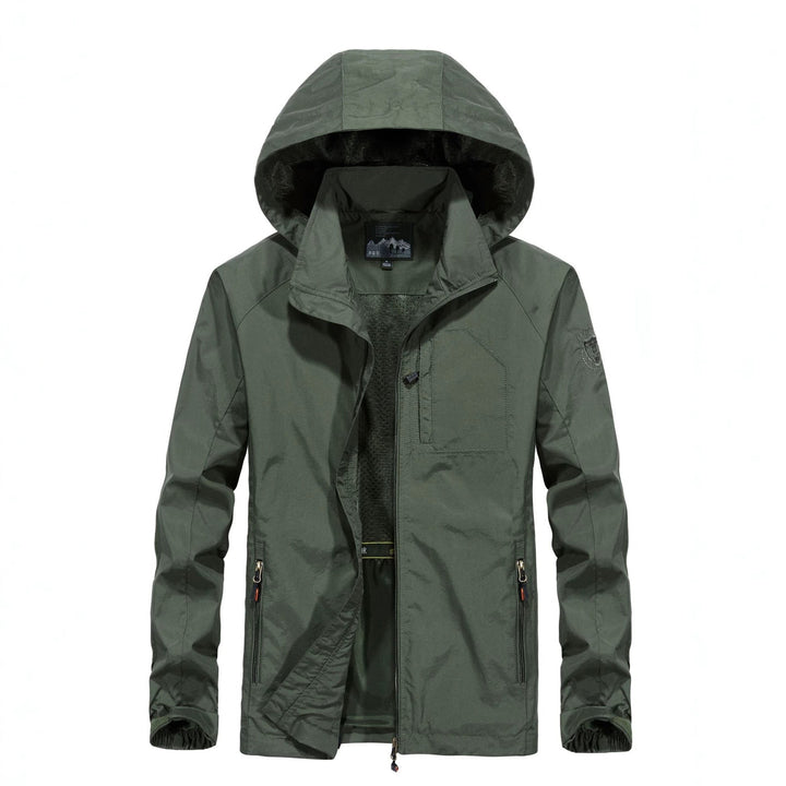 Męska lekka All-Weather field kurtka z kapturem, Mesh Lwwg, i zamkiemed kieszeniami