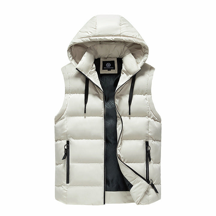Męska Termiczny Insulated Z kapturem Kamizelka