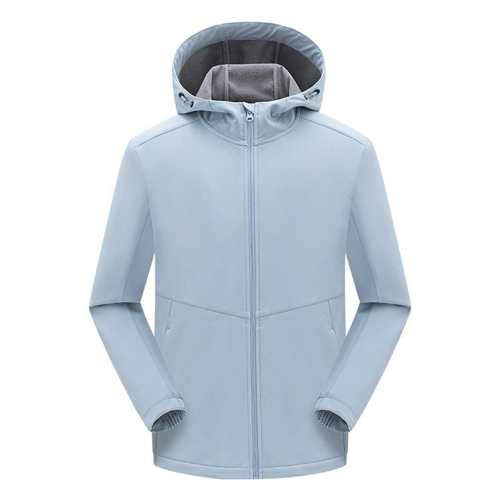Męski technical kurtka softshell z fleece-z podszewką kaptur i elastic stretch krój
