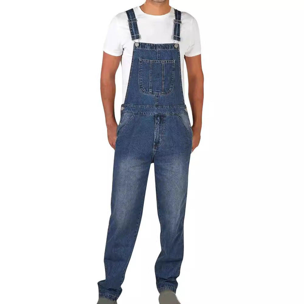Męska overalls solidny z regulowany straps