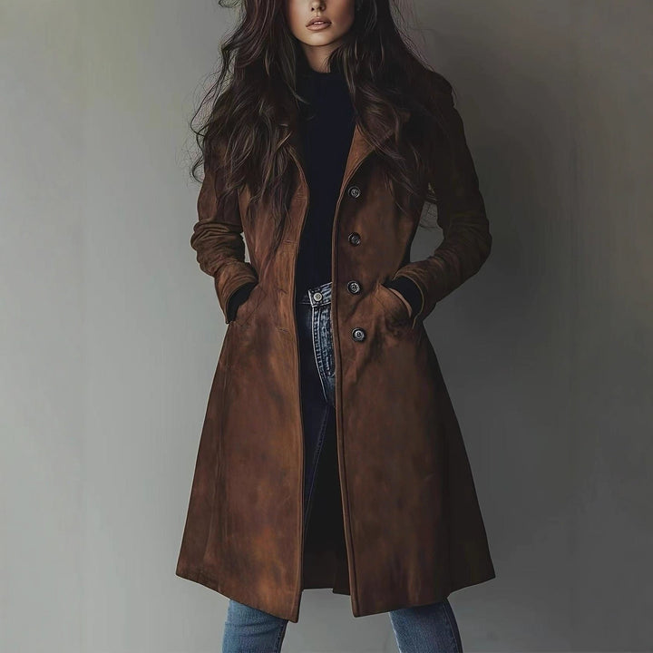 Płaszcz Trencz Damski Stylowa Casualowa Elegancka