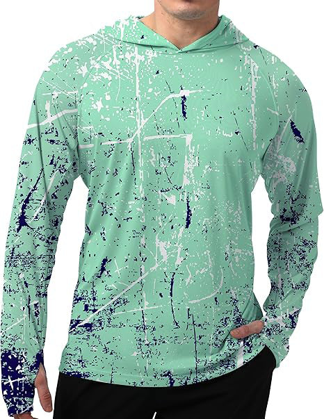 Męska sportowa bluza z kapturem z abstract print
