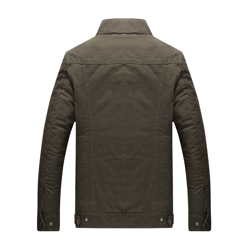 Męski field blazer w aviator stylizacja z polar teddy podszewka i ramienny pagony