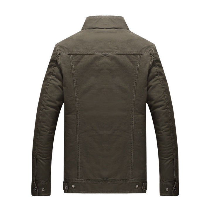 Męski field blazer w aviator stylizacja z polar teddy podszewka i ramienny pagony