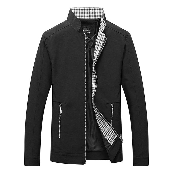 Męska lekka softshell Blouson kurtka z stójką i Checkered Lwwg