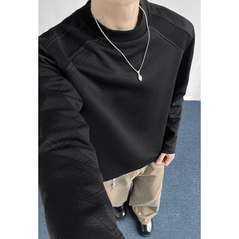 Męska Sportowa Raglanowy Sweter
