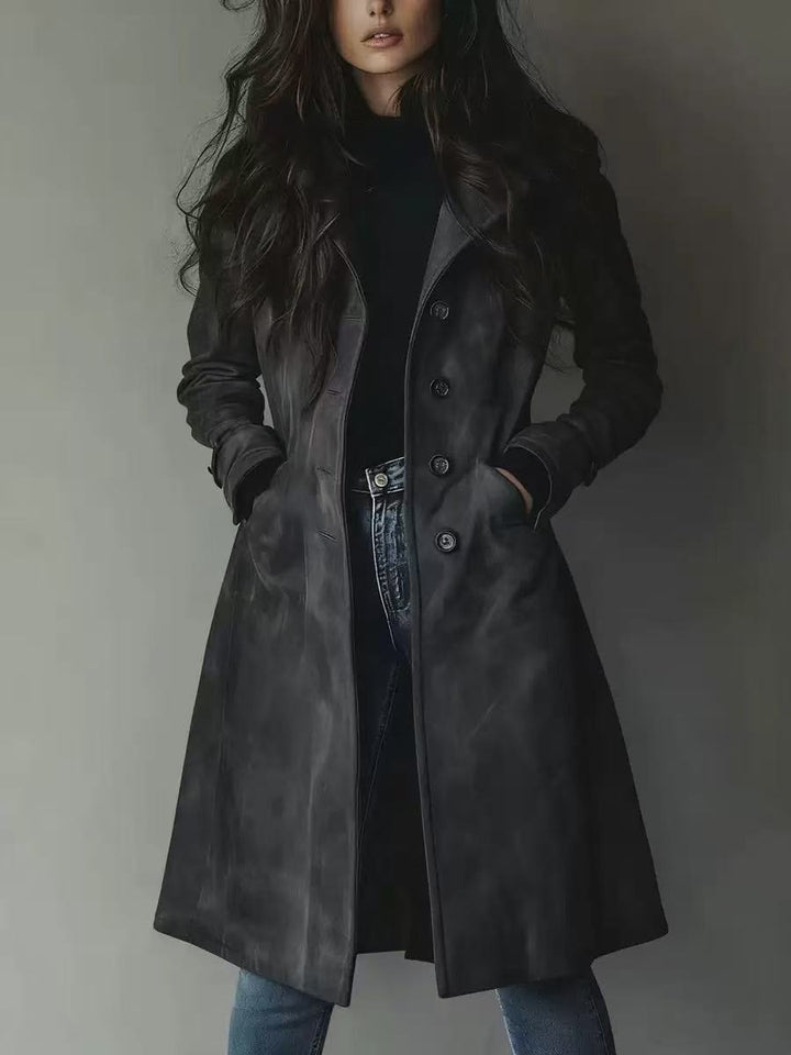 Płaszcz Trencz Damski Stylowa Casualowa Elegancka