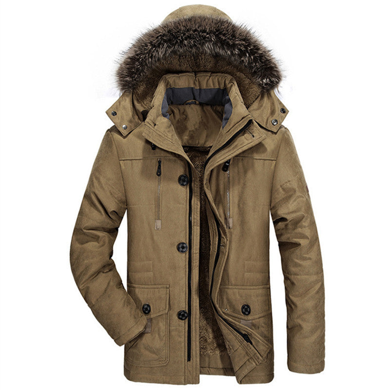 Męska wwter parka z fleece lwwg