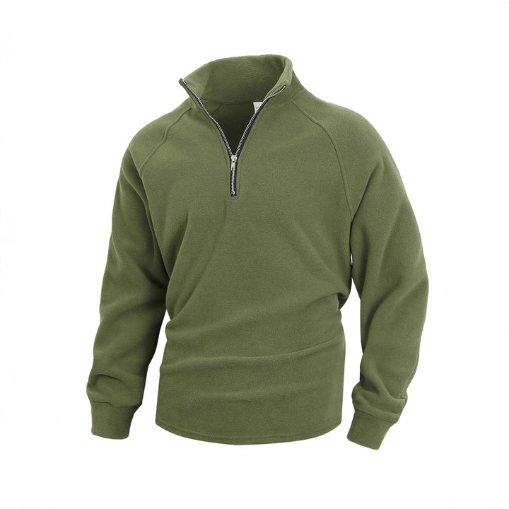 Męska polar pulower z half zamek