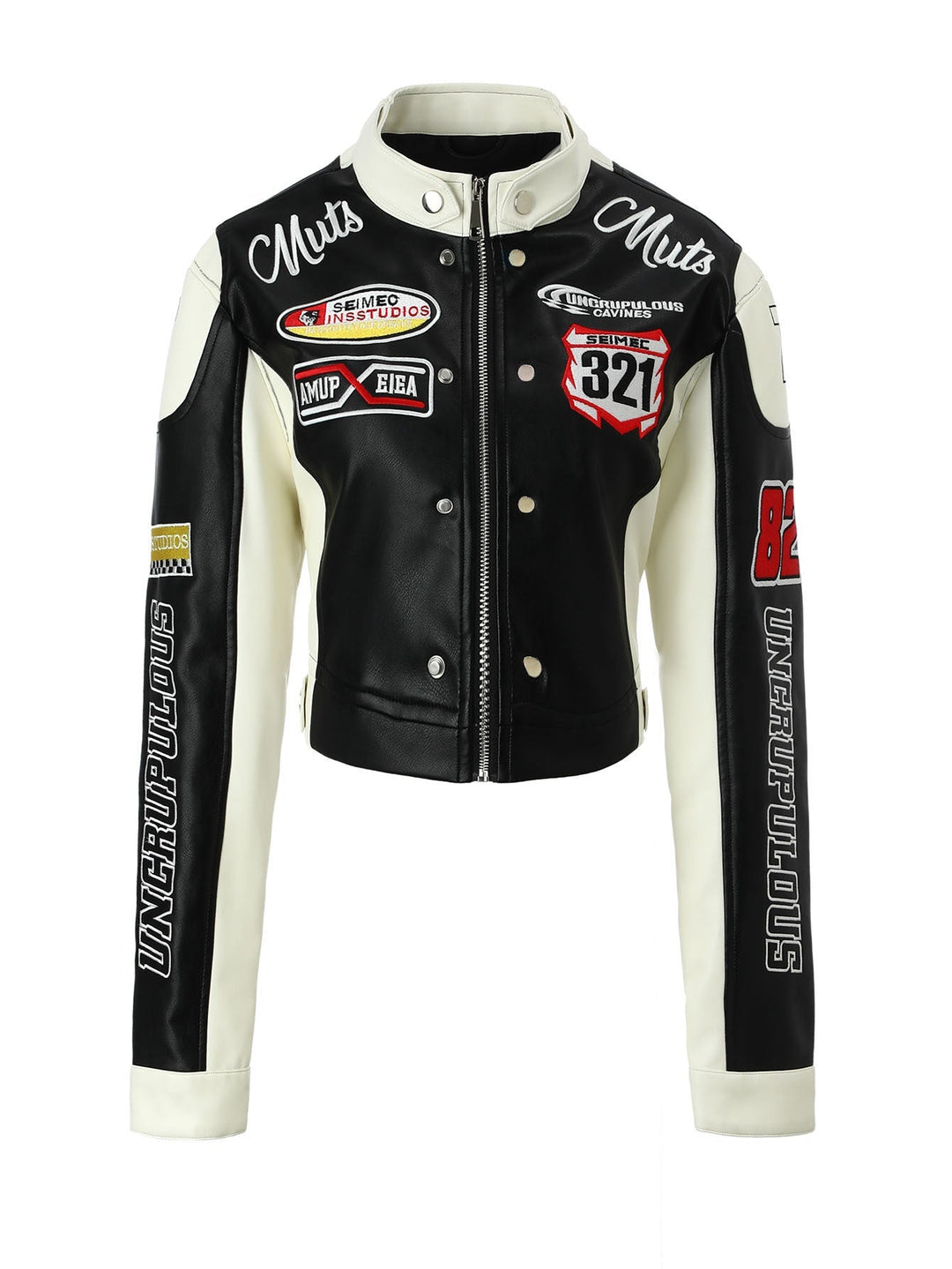 Damska Racer Biker kurtka in Retro Motorsport Look Lumaza