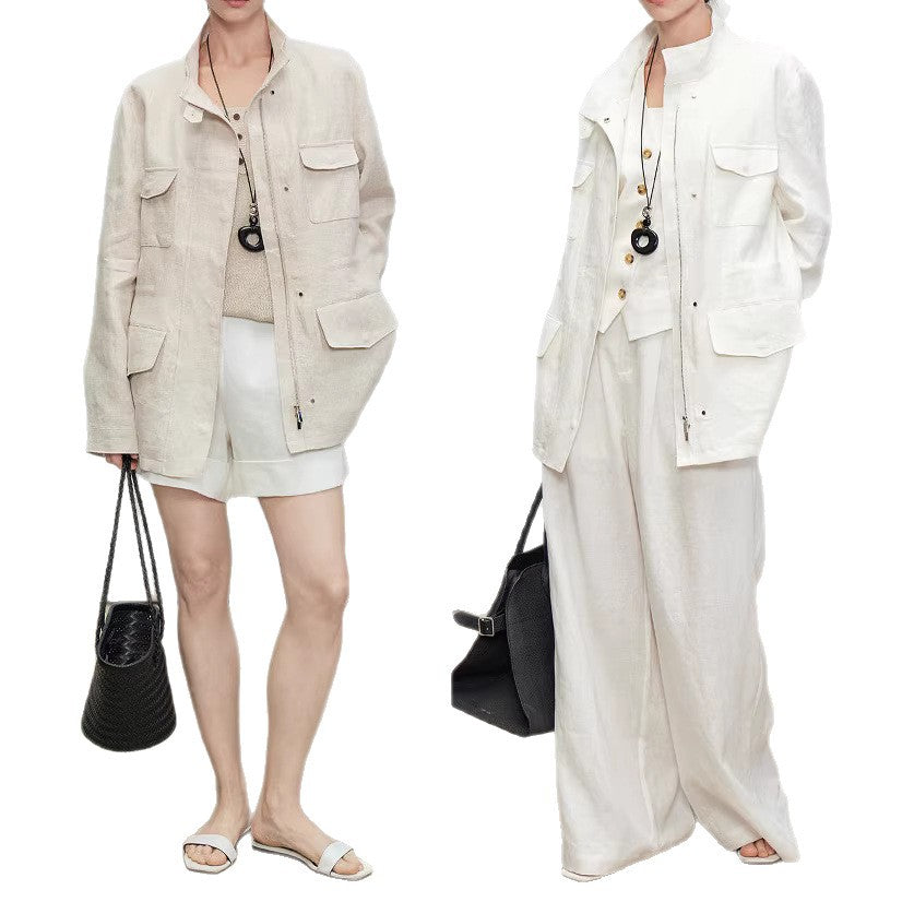 Damska Light i Airy Linen kurtka Lumaza