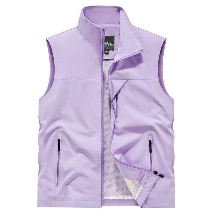 Męska oddychająca softshell outdoorowy kamizelka z Mesh wner Lwwg i zamkiem kieszeniami