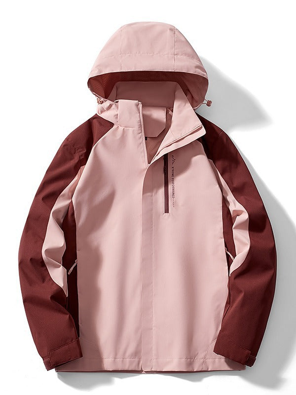 Damska two-layer softshellowa rain kurtka z kapturem, oddychająca membrane i chest zamkiem Lumaza