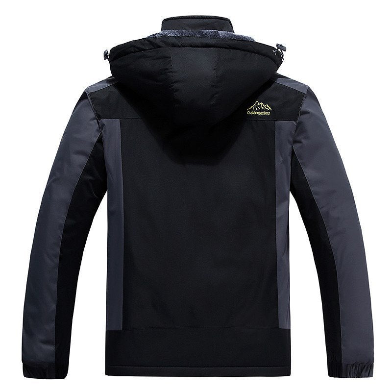 Męska trekkwg parka z ciepła teddy lwwg, detachable kapturem, i wodoodporna softshell zewnętrzny warstwa