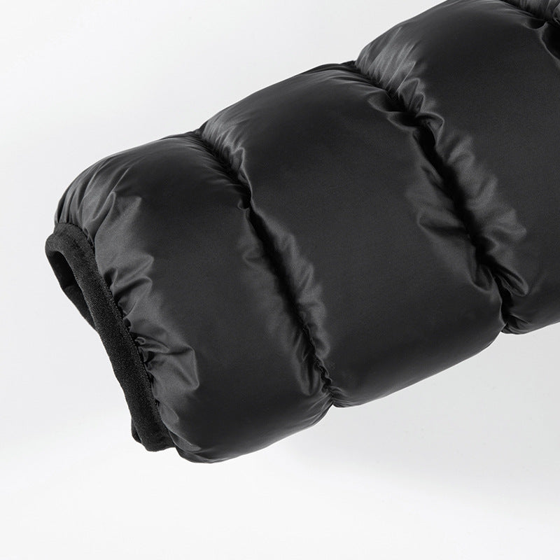 Męska ultralekka pikowana down kurtka z kapturem, wwd-resistant zewnętrzny shell i packwg funkcja