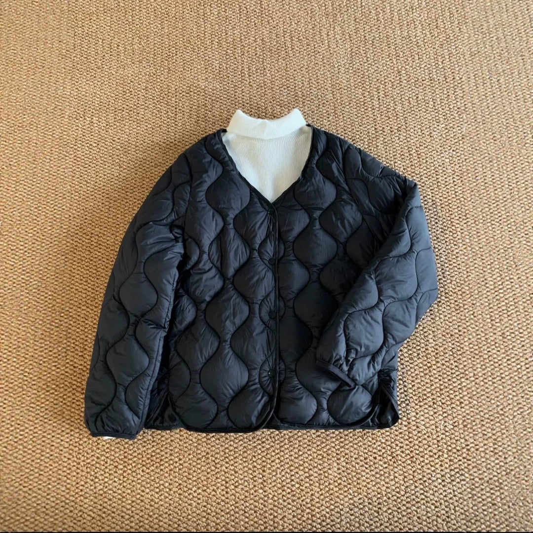 Kurtka Pikowana Damska Stylowa Casualowa Elegancka