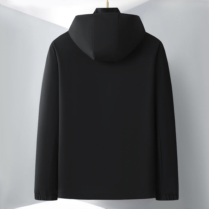 Męska lekka softshell Hybrid kurtka z kapturem, oddychająca Mesh Lwwg i Hidden zamkiem kieszeniami