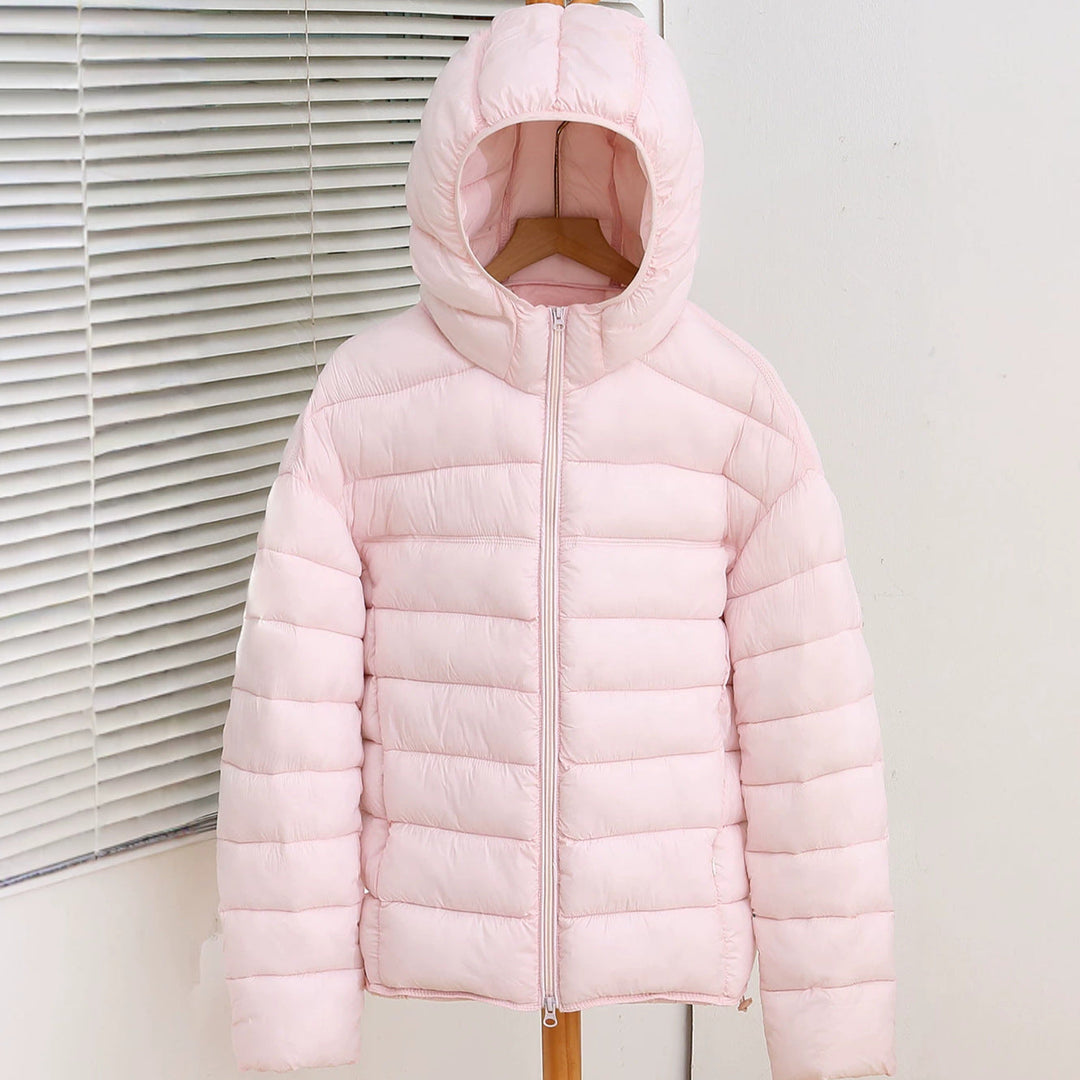 Kurtka puchowa damska wodoodporna lekka pikowana