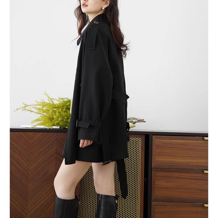 Damska elegancka oversize trencz Lumaza