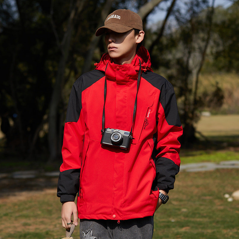 Damska two-layer softshellowa outdoor kurtka z removable polarowa inner layer i hood Lumaza