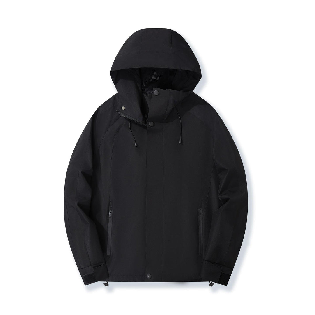 Damska lekka z kapturem Rain kurtka z kontrastowy Stripes i Mesh Lining Lumaza