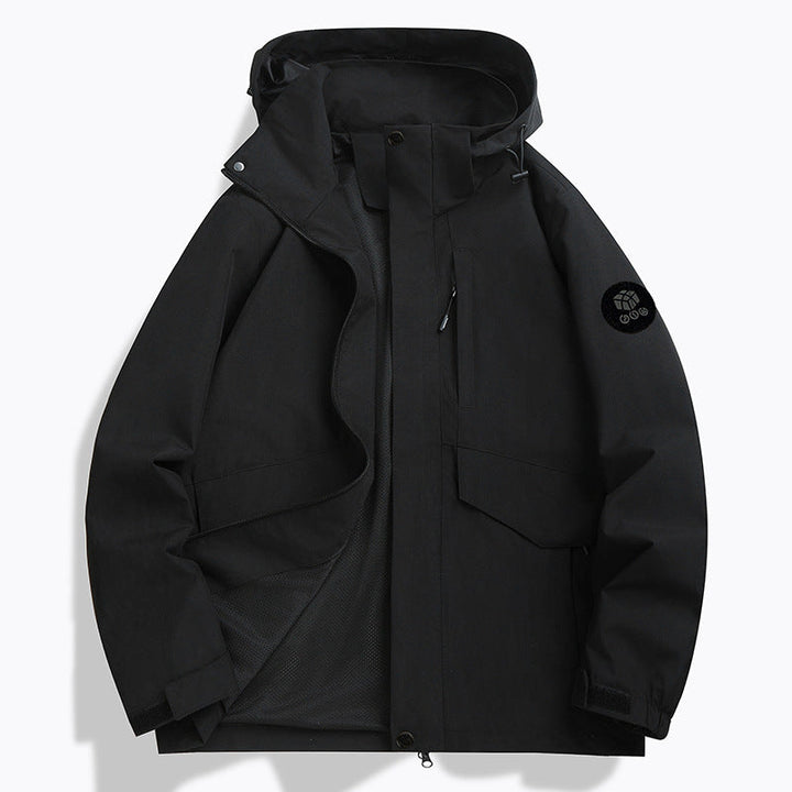 Męska odporny na pogodę softshell kurtka z Mesh Lwwg, regulowany kapturem i Concealable zamkiem listwa