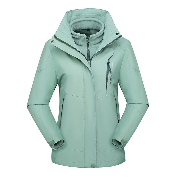 Damska versatile outdoor kurtka z removable polarowa inner kurtka i windproof softshellowa outer Lumaza