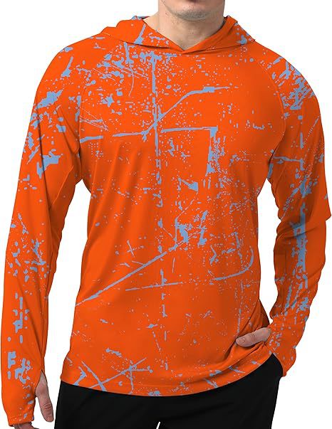 Męska sportowa bluza z kapturem z abstract print