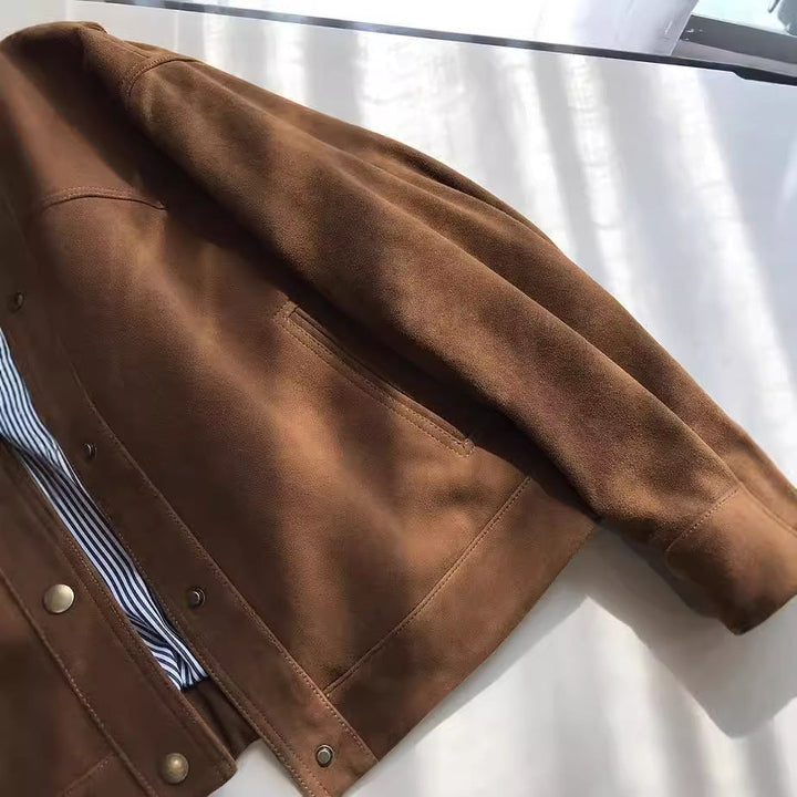 Damska Fashionable i codzienna Suede kurtka Lumaza