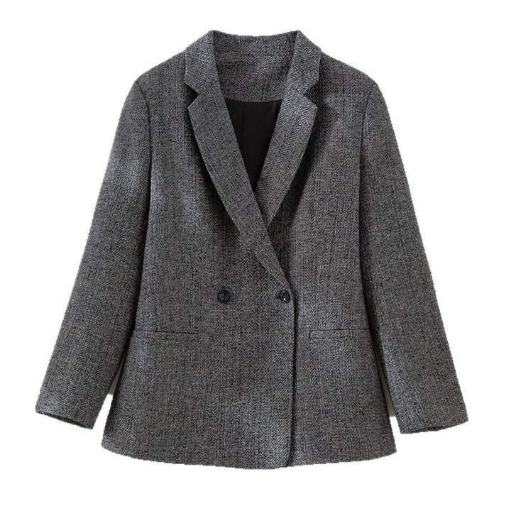 Damska bez rękawów taliowana mieszanka wełny kamizelka z shawl kołnierzem look i waist strap Lumaza