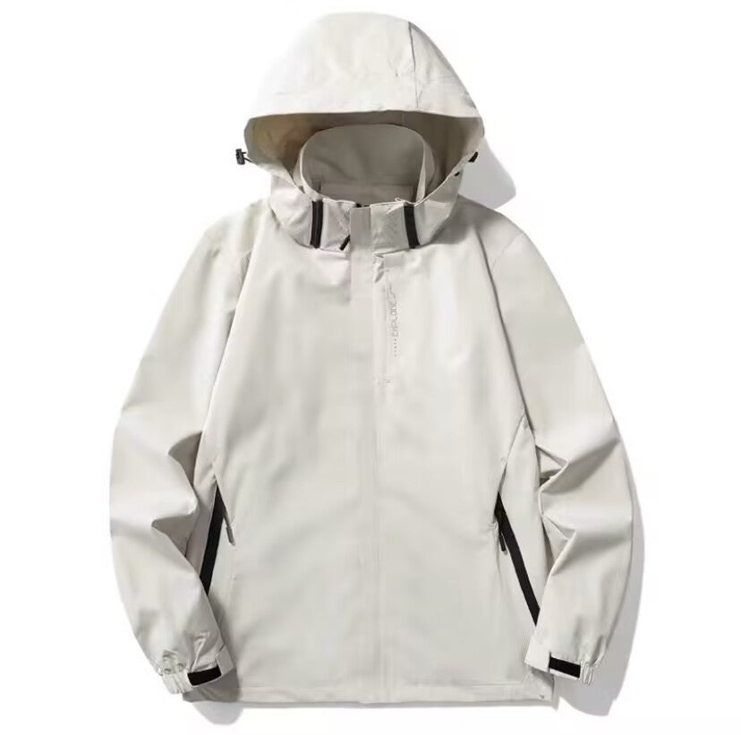 Męska lekka softshell funkcjonalne kurtka z oddychająca Mesh Lwwg i regulowany kapturem