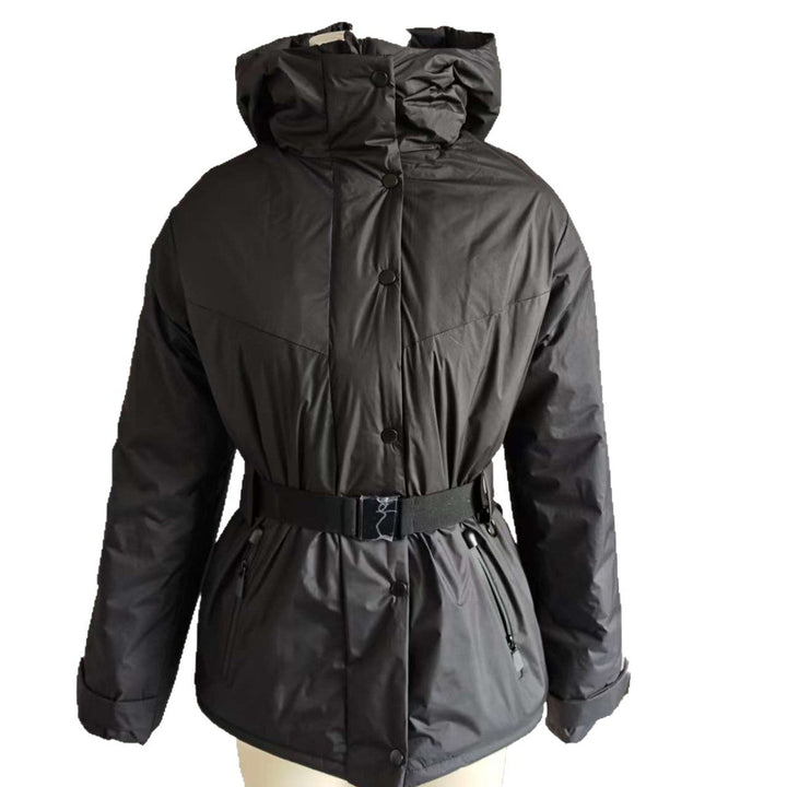 Damska High-Functionality Down-Look Ski Kurtka z Pasek w talii i Kaptur