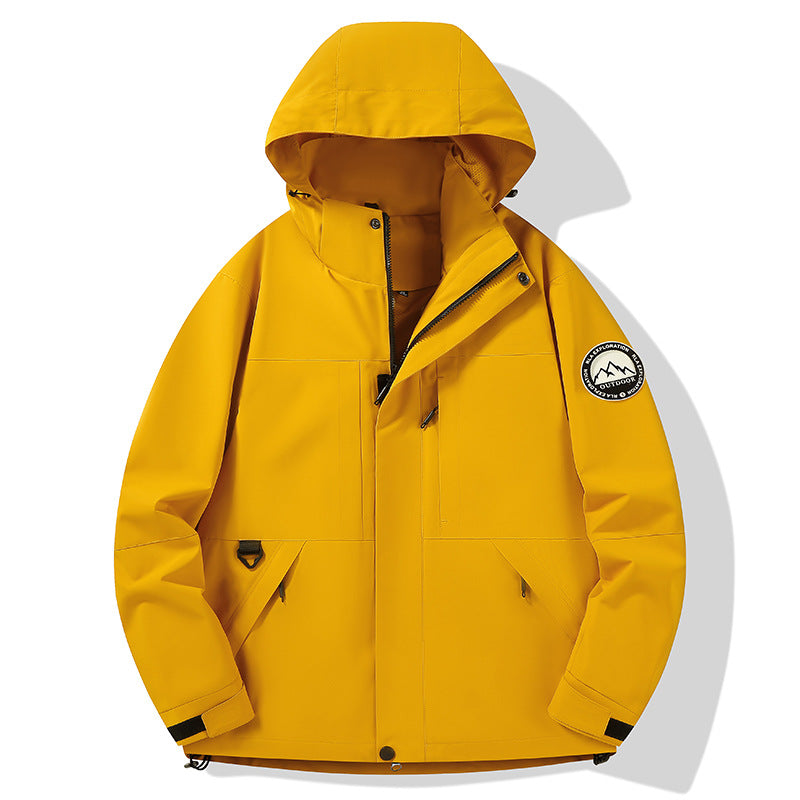 Damska wodoodporna hardshell outdoor kurtka z kapturem i multifunction kieszeniami Lumaza
