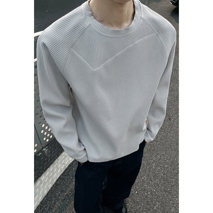 Męska Modny Bluza z Textured Fason