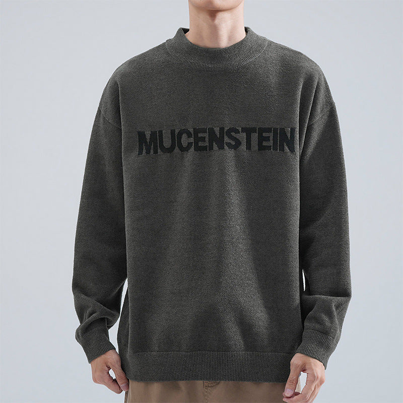Męska Wygodny Oversize Sweter z Graficzny Print