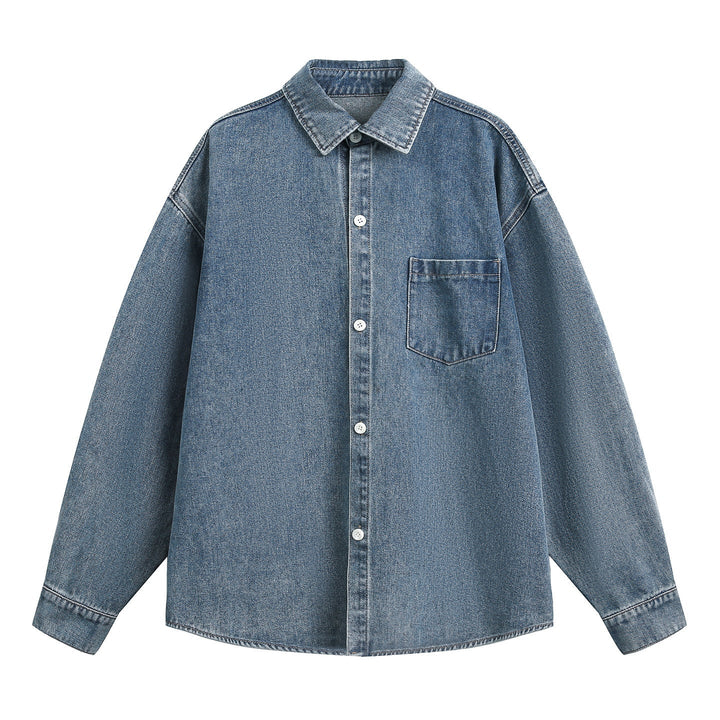 Kurtka Denimowa Unisex Stylowa Casualowa Elegancka