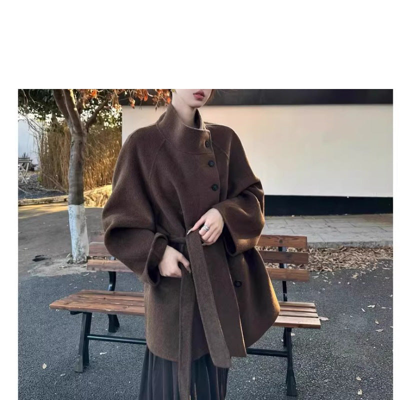 Damska Fashionable oversize Wool kurtka Lumaza
